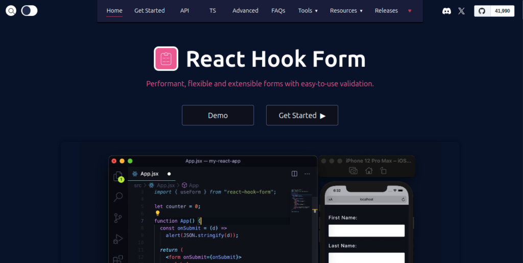 React libraries react hook form