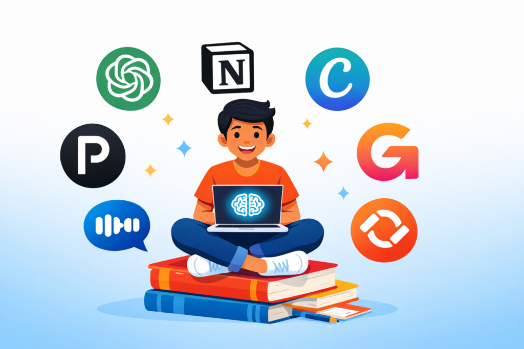 Top AI Tools for Students 2026 – best AI tools for study, coding, and productivity