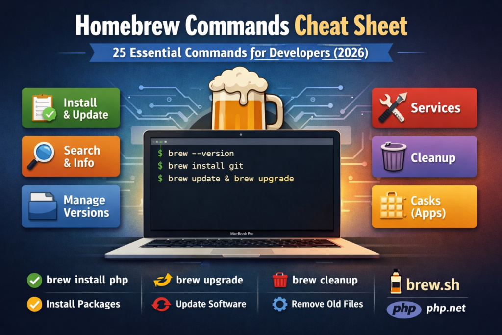 homebrew commands cheat sheet