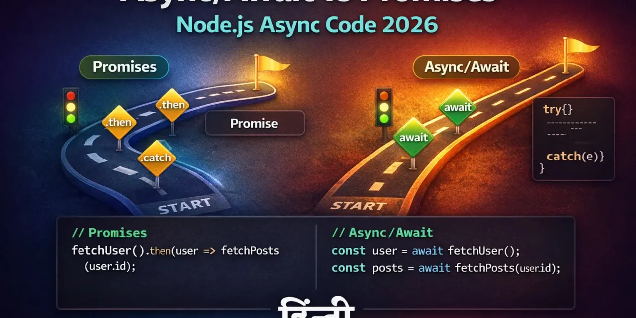 5. Async Await vs Promises – Node.js में Async Code कैसे सीखें?