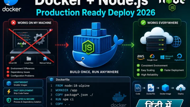 Docker से Node.js App Production Ready Deploy करें 2026