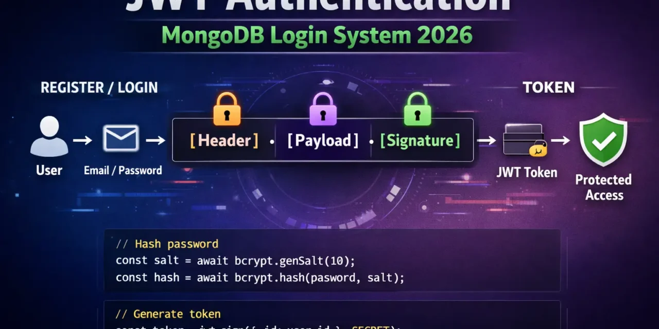 10. JWT Authentication MongoDB – User Login System कैसे बनाएं 2026