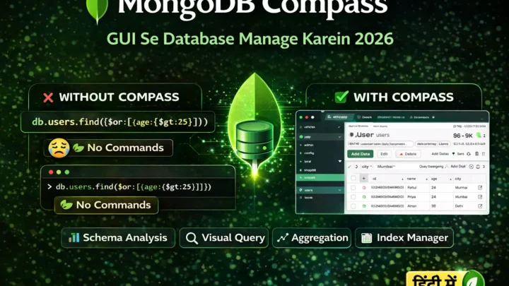 2. MongoDB Compass से GUI Database Manage करने का आसान तरीका | Beginner Tutorial 2026