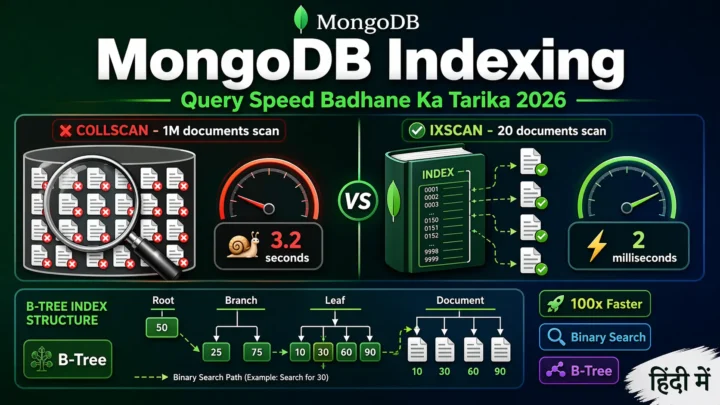 5. MongoDB Indexing – Query Speed बढ़ने करने का आसान तरीका