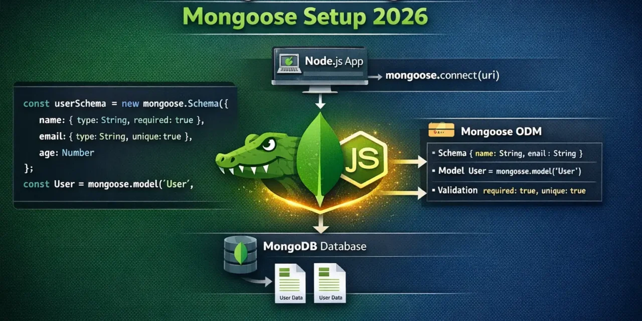 3. Node.js MongoDB Connection – Mongoose Setup समझे 2026