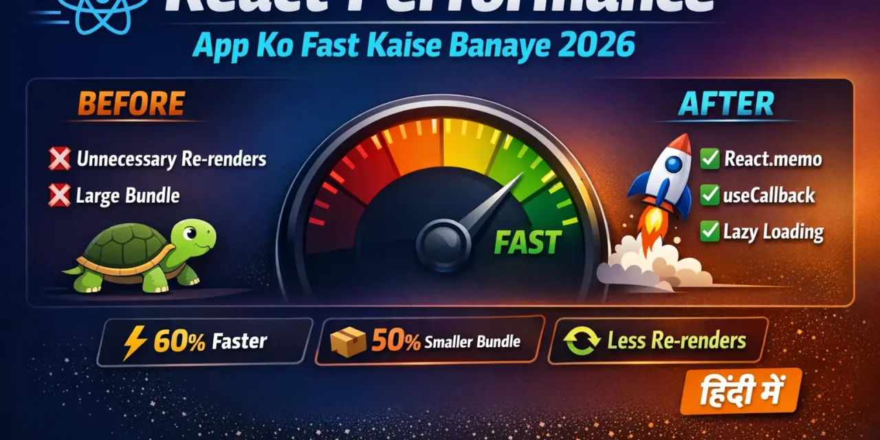 React Performance Optimization – App Ko Fast कैसे बनाएं 2026