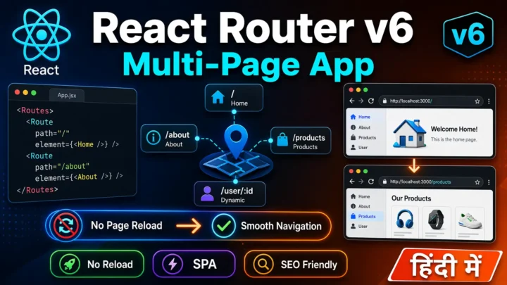 React Router v6 – Multi-Page App Banaye (Routing Guide) 2026