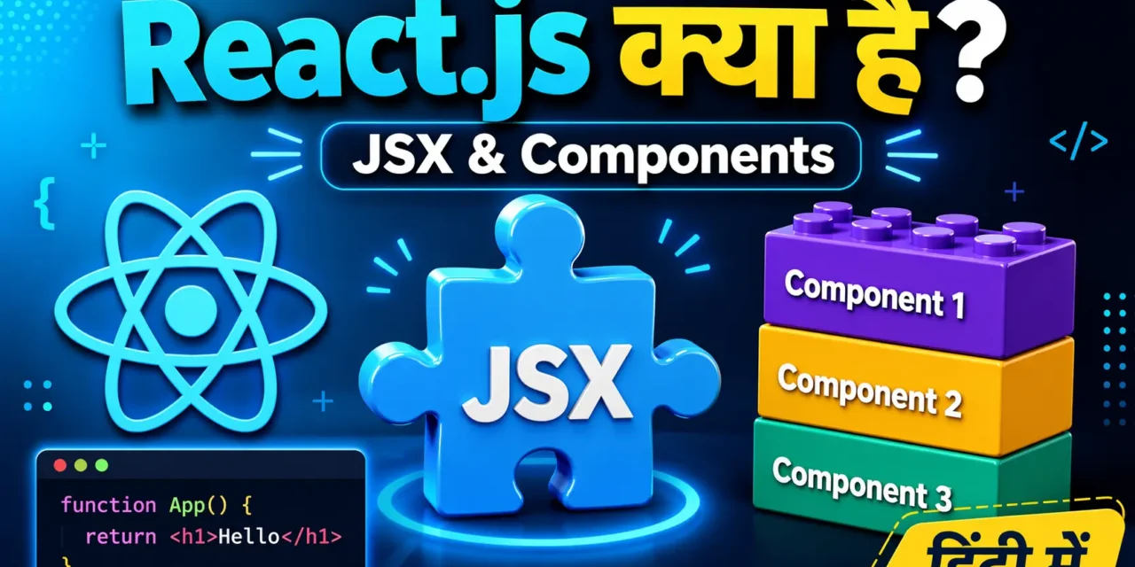 1. React.js Kya Hai? JSX aur Components Samjhe – Beginner Guide 2026