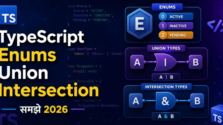 TypeScript Enums Union Intersection समझे 2026