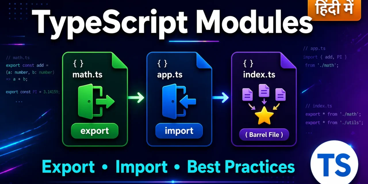 8. TypeScript Modules Export Import Best Practices – समझे आसान भाषा में 2026