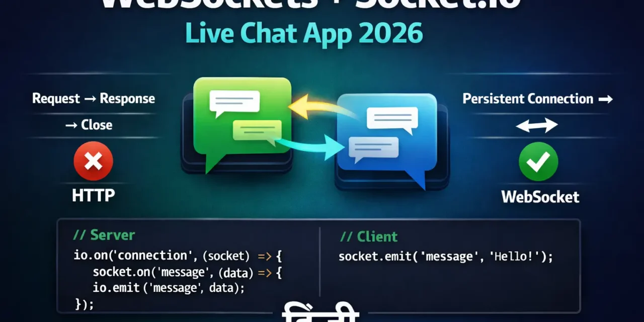 WebSockets Node.js – Live Chat App कैसे बनाएं (Socket.io)