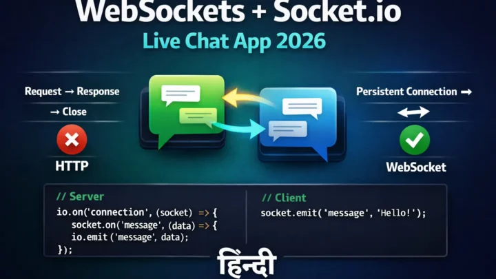 WebSockets Node.js – Live Chat App कैसे बनाएं (Socket.io)
