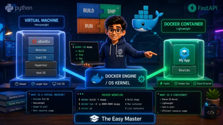 1. Docker Introduction in Hindi? Containers vs Virtual Machines