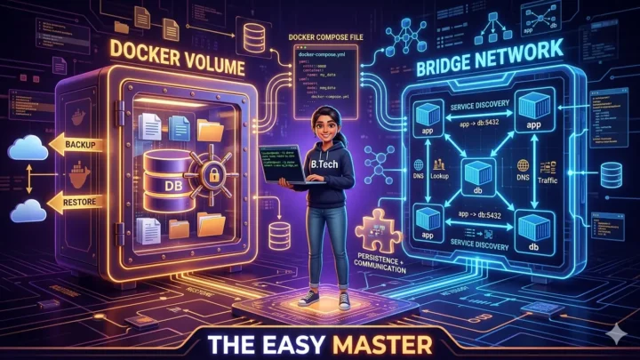 5. Docker Volumes Networking Hindi – Data Persist कैसे करें