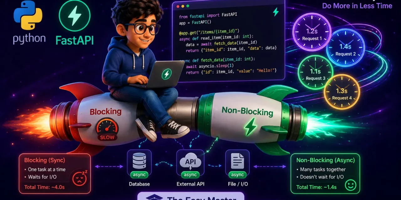 5. FastAPI Async Await Hindi – Non-Blocking Code 2026