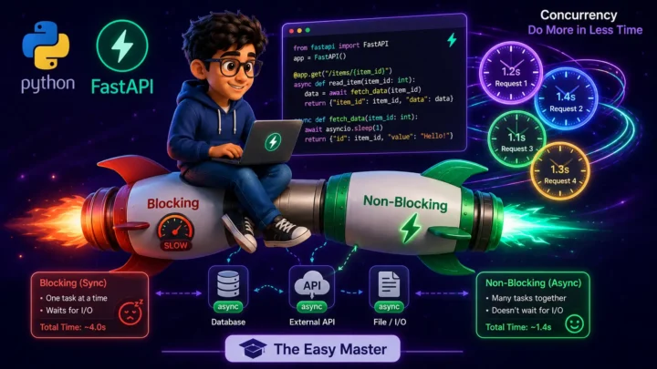 5. FastAPI Async Await Hindi – Non-Blocking Code 2026