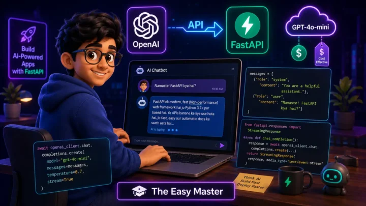 8. FastAPI OpenAI Integration Hindi – AI Chatbot API 2026
