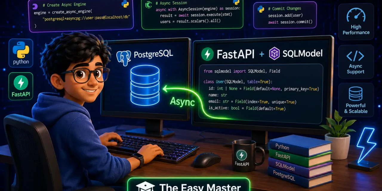 6. FastAPI PostgreSQL SQLModel Hindi – Async Guide 2026