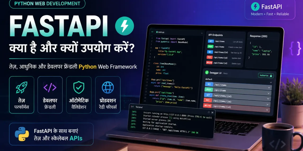 1. FastAPI Kya Hai? FastAPI Python Setup Aur Pehla API Hindi 2026