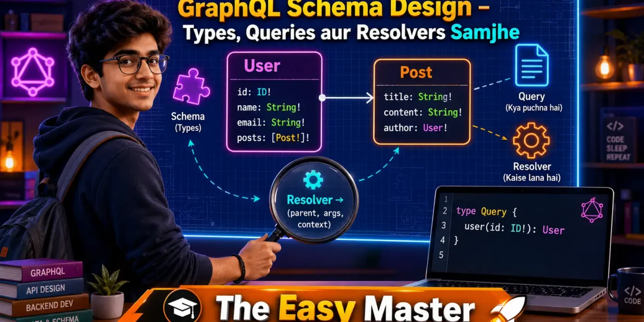 2. GraphQL Schema Tutorial Hindi – Types Queries Resolvers