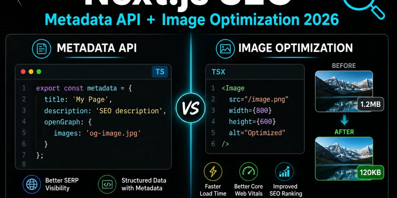 8. Next.js SEO – Metadata API and Image Optimization समझे 2026