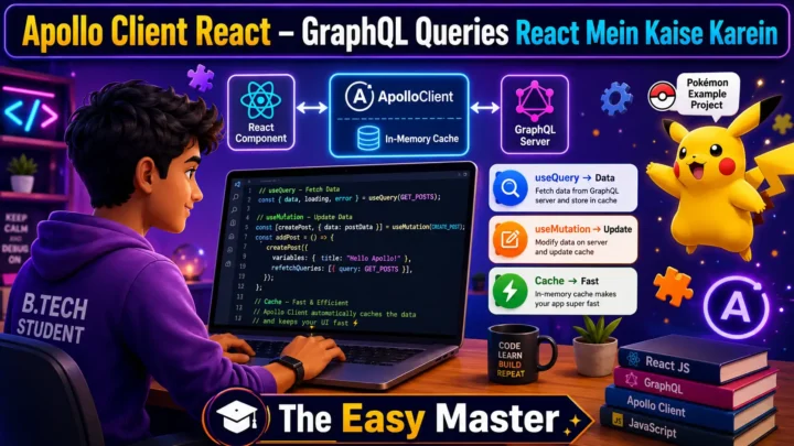 6. Apollo Client React Hindi – GraphQL Queries Use Kaise Karein