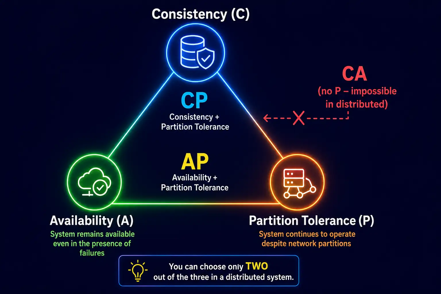 CAP Theorem Diagram | System design introduction in Hindi