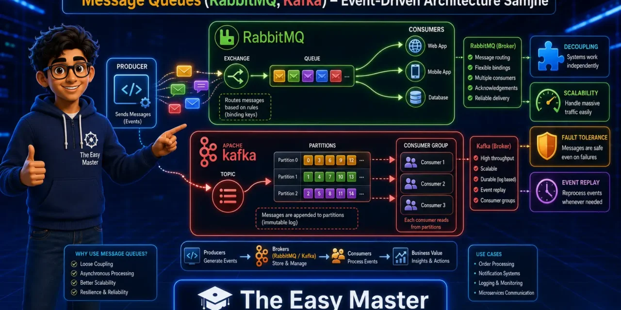 6. Message Queues (RabbitMQ, Kafka) – EDA Samjhe Hindi