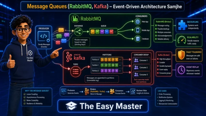 6. Message Queues (RabbitMQ, Kafka) – EDA Samjhe Hindi