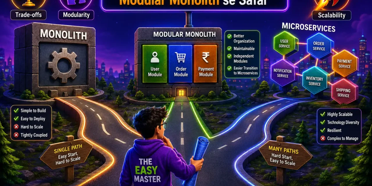 5. Microservices vs Monolith Hindi – Modular Monolith se Safar