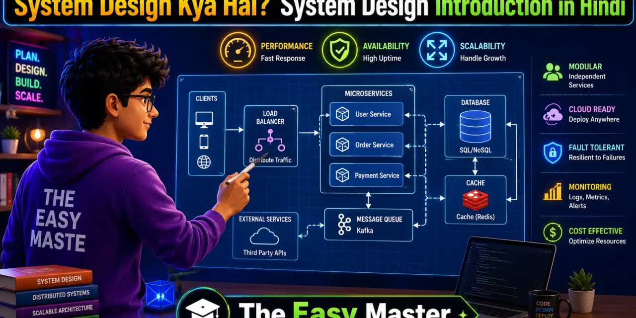 1. System Design Kya Hai? System Design Introduction in Hindi